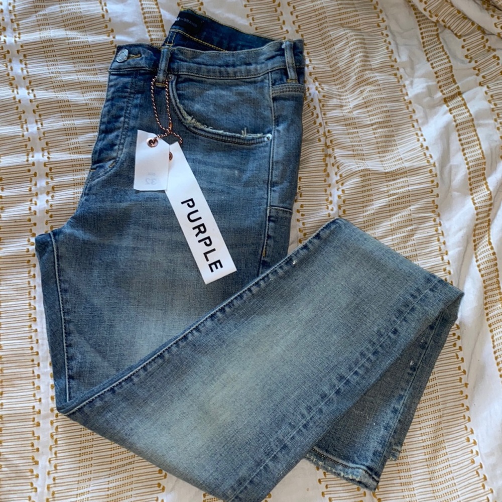 Mens Purple jeans brand new